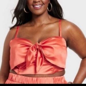 Sammy B satin bustier top Sz 4X